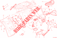 KENNZEICHENHALTER RÜCKLICHT (AUS) für Ducati Multistrada 1200 ABS 2014