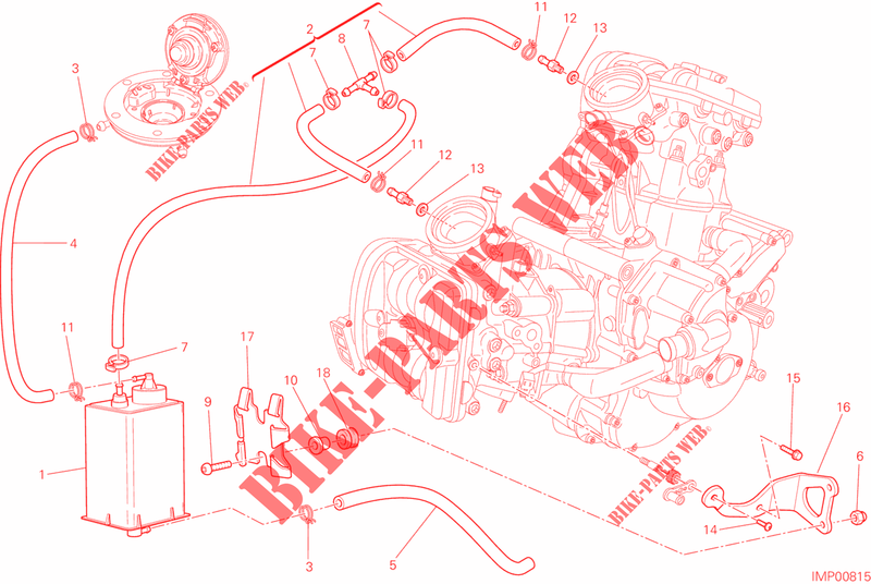 EVAPORATIVE EMISSION SYSTEM (EVAP) für Ducati Multistrada 1200 ABS 2014