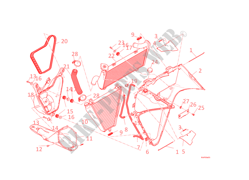 WASSERKUEHLER für Ducati 1199 Panigale 2014