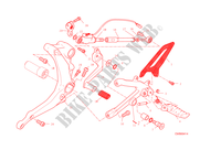 FUSSRASTEN, LINKE für Ducati 1199 Panigale R 2014