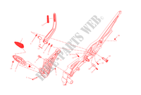 FUSSRASTEN, RECHTE für Ducati Diavel 1200 2015