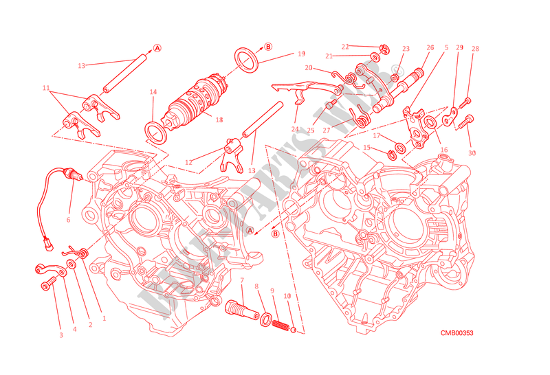 SCHALTWELLE für Ducati Diavel 1200 2015