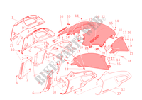 VERKLEIDUNG für Ducati Diavel 2013
