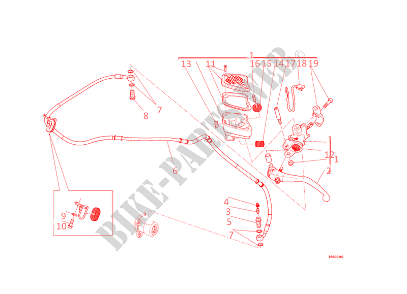 KUPPLUNGSHAUPTZYLINDER für Ducati Diavel Carbon 2013