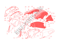 VERKLEIDUNG für Ducati Diavel Carbon 2012