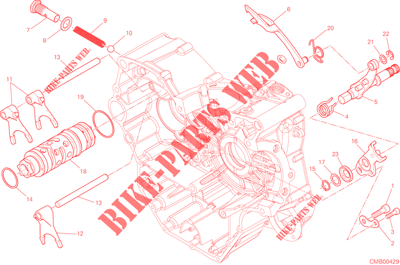 GETRIEBE SCHALT für Ducati Hypermotard 2015