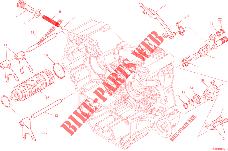 GETRIEBE SCHALT für Ducati Hypermotard SP 2015