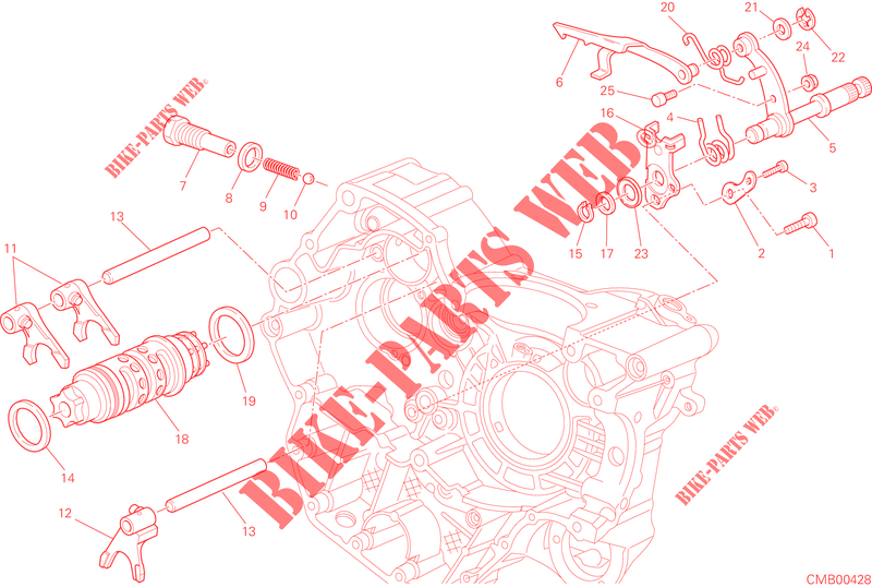 GETRIEBE SCHALT für Ducati Hyperstrada 2014