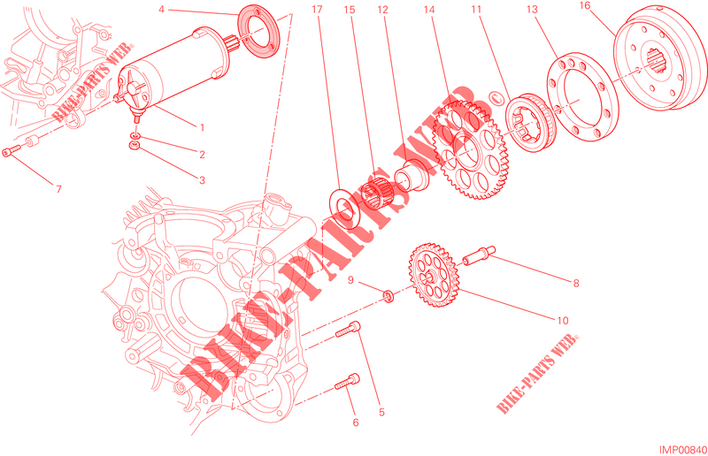 ELEKTROSTARTER ANLASSER UND ZÜNDUNG für Ducati Hypermotard SP 2014