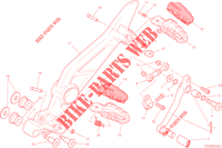 FUßRASTEN LINKS   SCHALTHEBEL für Ducati Hypermotard 2013