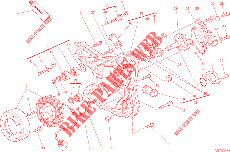 DECKEL / LICHTMASCHINE für Ducati Hypermotard 2013