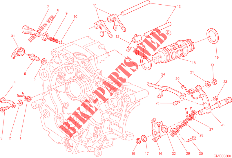 GETRIEBE SCHALT für Ducati Hypermotard 2013