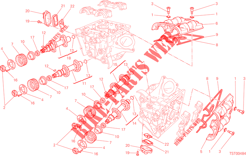 ZYLINDERKOPF: VENTILSTEUERUNG für Ducati Hyperstrada 2013
