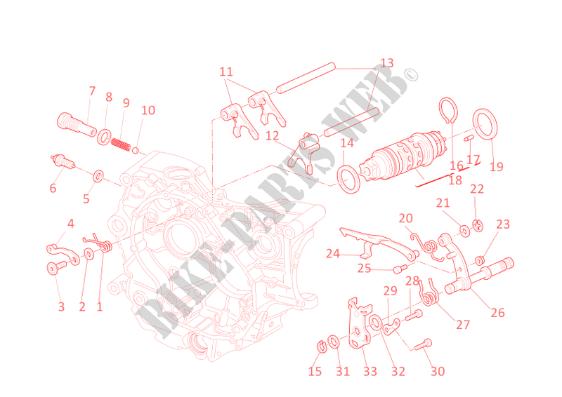 SCHALTWELLE für Ducati Hypermotard 796 2010