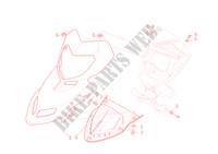 COCKPITVERKLEIDUNG für Ducati Hypermotard 1100 S 2009