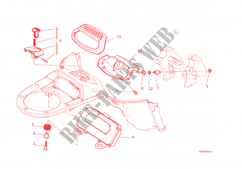 INTRUMENTENBRETT für Ducati Diavel Carbon 2016