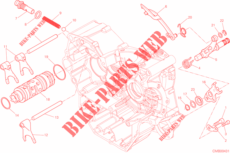 GETRIEBE SCHALT für Ducati Monster 821 DARK 2016