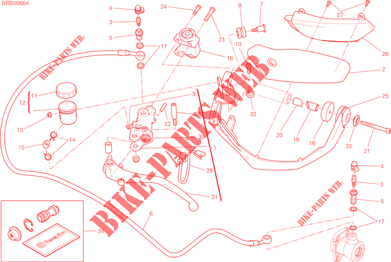 KUPPLUNGSHAUPTZYLINDER für Ducati Multistrada 1200 Touring 2015