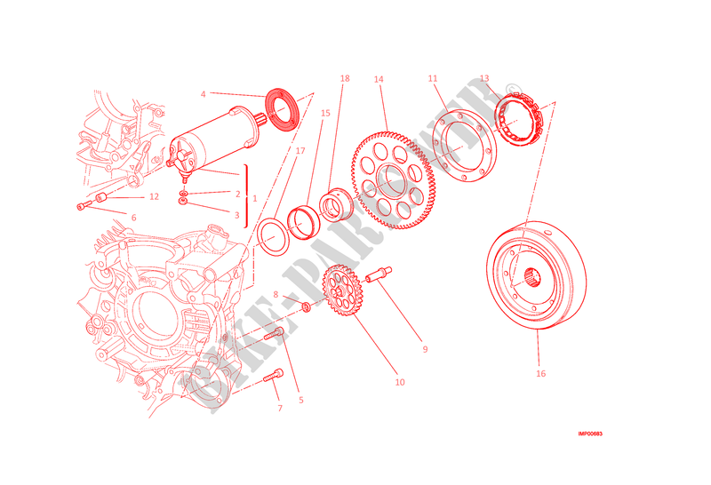 ELEKTRISCHER ANLASSER UND ZÜNDUNG für Ducati Monster 1200 2015
