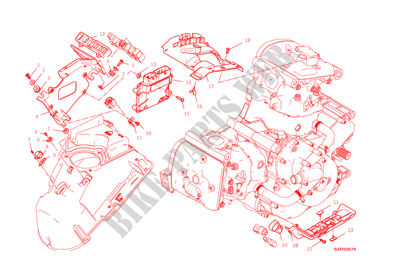 MOTOR STEUERANLAGE für Ducati Monster 1200 2015