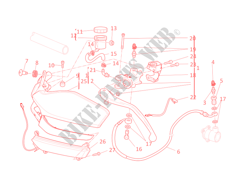 KUPPLUNGSHAUPTZYLINDER für Ducati Multistrada 1200 ABS 2011