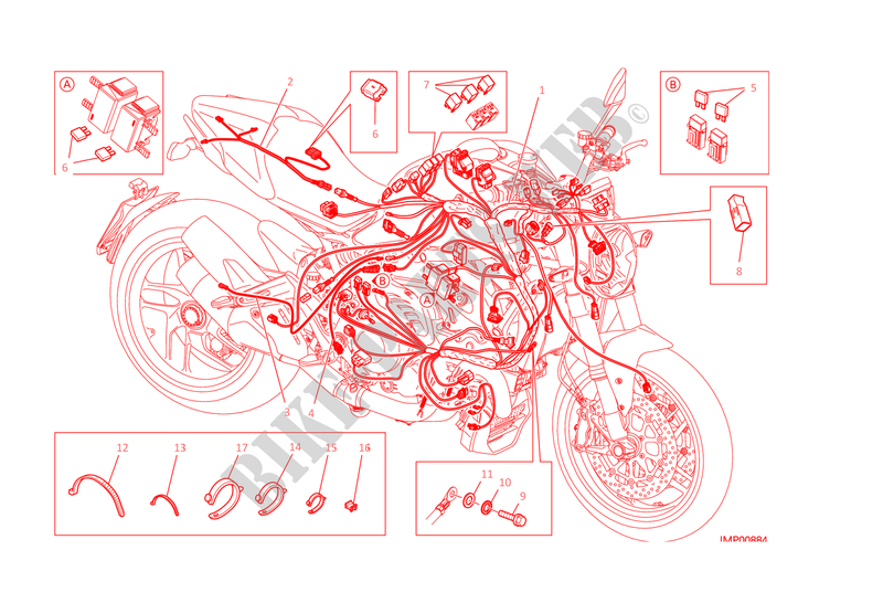 KABELBAUM für Ducati Monster 1200 2014