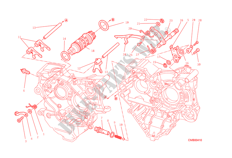 SHALTZWALZE SHALTGABEL für Ducati Monster 1200 S 2014