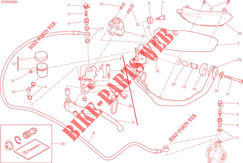 KUPPLUNGSHAUPTZYLINDER für Ducati Multistrada 1200 Touring 2016