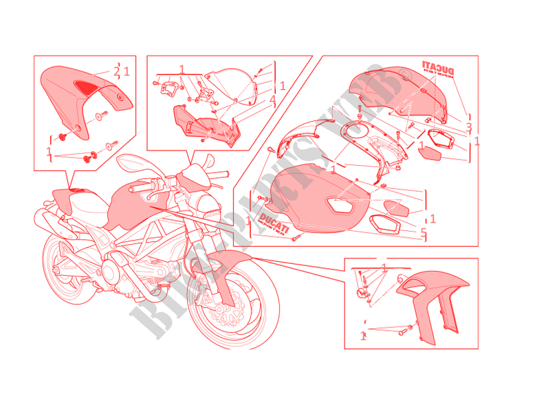 ART KIT für Ducati Monster 696 2013