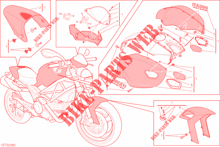 ART KIT für Ducati Monster 796 2013