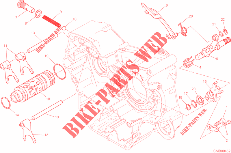 GETRIEBE SCHALT für Ducati Monster 659 LEARNER LEGAL (LAMs) 2020