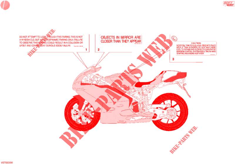 WARNSCHILD (USA) für Ducati 998 FINAL EDITION SINGLE-SEAT 2004