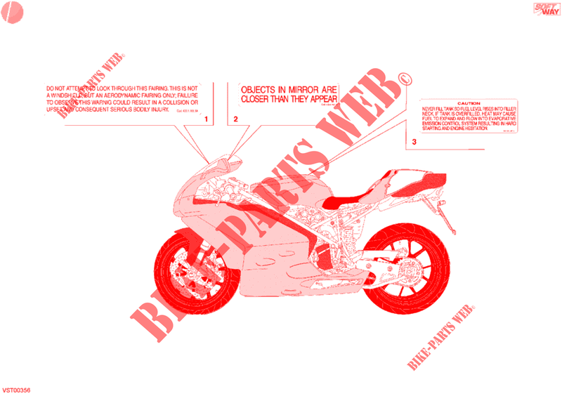 WARNSCHILD (USA) für Ducati 998 FINAL EDITION 2004