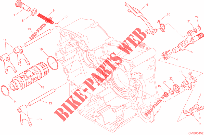 GETRIEBE SCHALT für Ducati Monster 797 2020