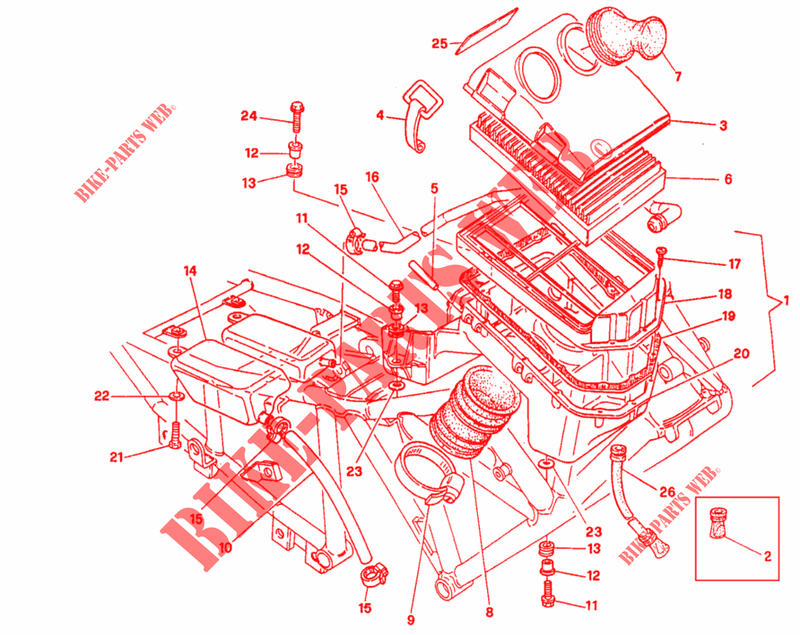 EINLASS (DM 7707>) für Ducati 750 SS 1993