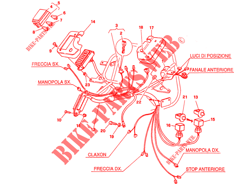 KABELBAUM ELEKTRIC (DM 007707) für Ducati 750 SS 1993
