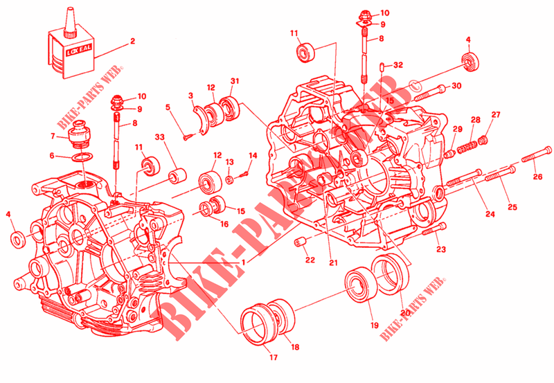 MOTORGEHÄUSE (FMM >001274) für Ducati 750 SS 1993