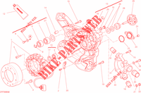 WASSERPUMPE   ALTERNATORDECKEL für Ducati Diavel 1200 Titanium 2015