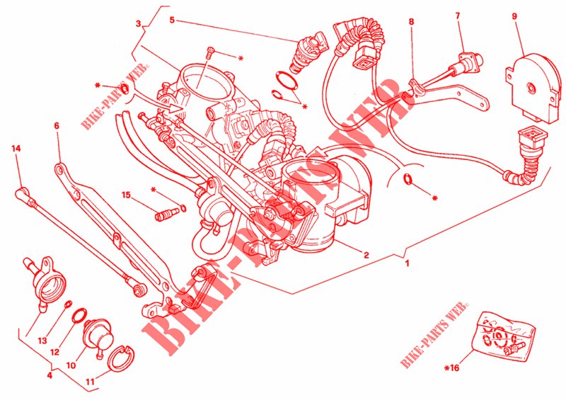 DROSSELKOERPER für Ducati 888 1994