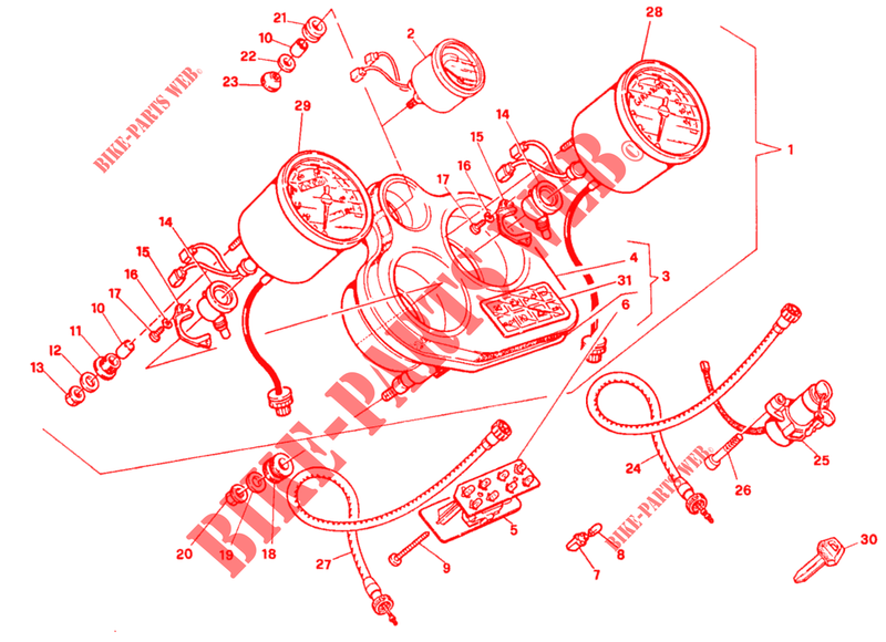 INSTRUMENTENTAFEL für Ducati 888 1994