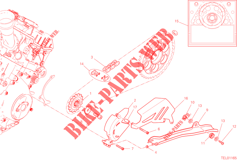RITZEL   KETTENRAD   KETTE für Ducati Panigale 1100 V4 2019