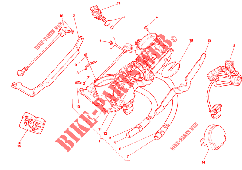 DROSSELKOERPER für Ducati 916 SENNA 1994