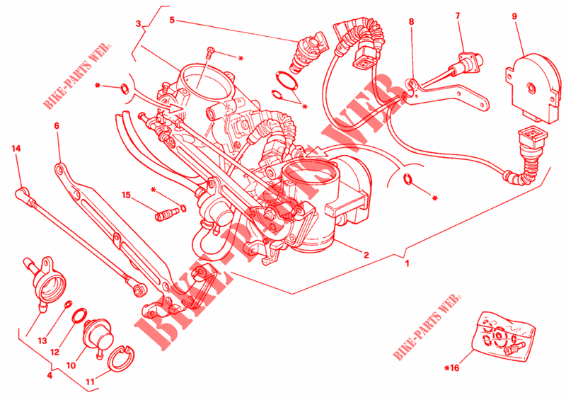 DROSSELKOERPER für Ducati 888 1995