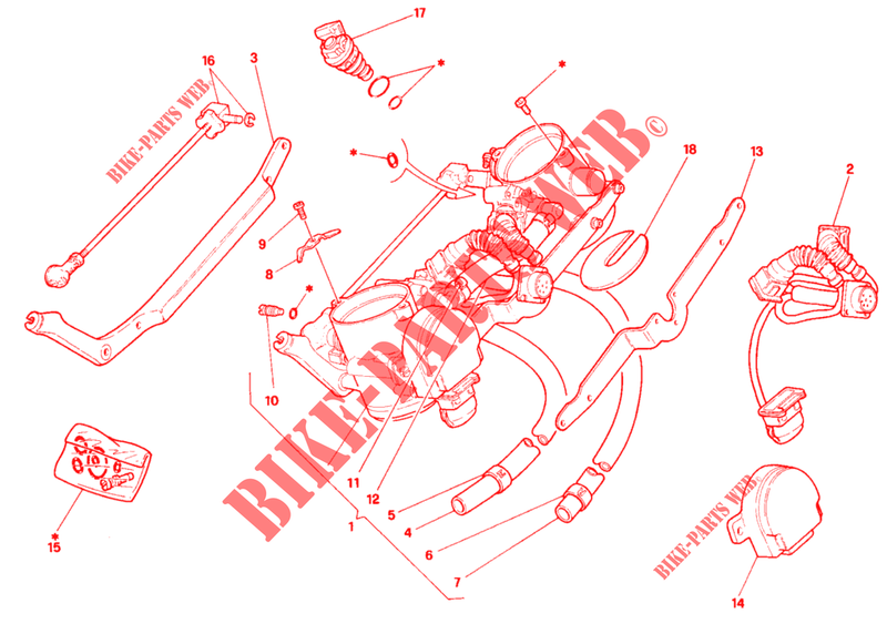 DROSSELKOERPER für Ducati 748 1996