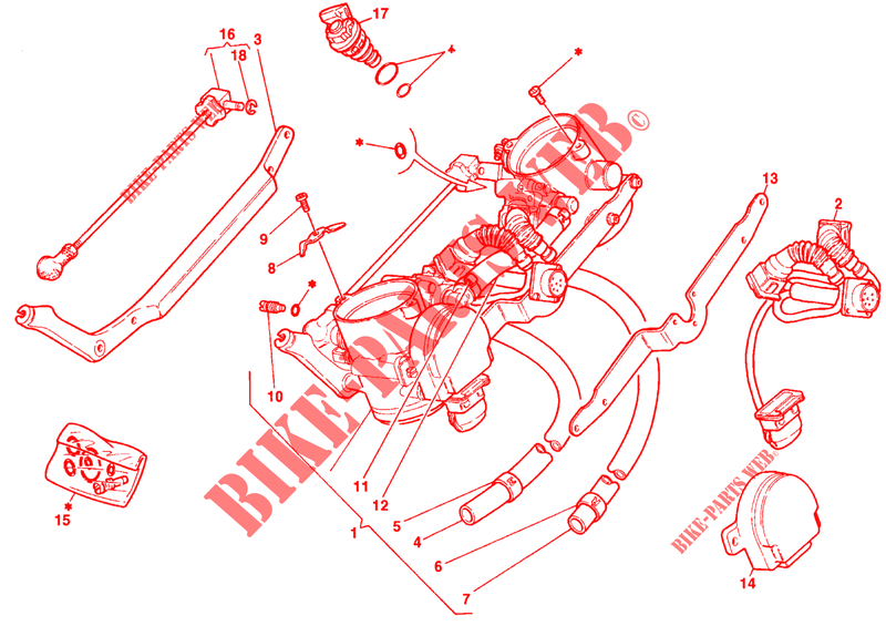 DROSSELKOERPER für Ducati 748 R SINGLE-SEAT 1998