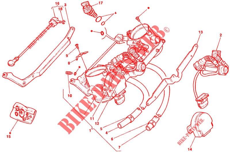 DROSSELKOERPER für Ducati 916 SPS 1998