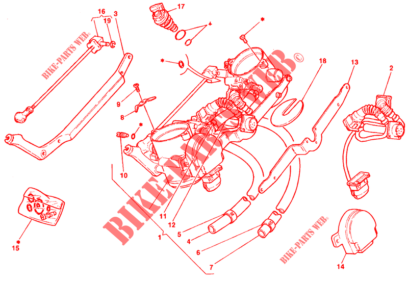 DROSSELKOERPER für Ducati 916 SENNA 1998