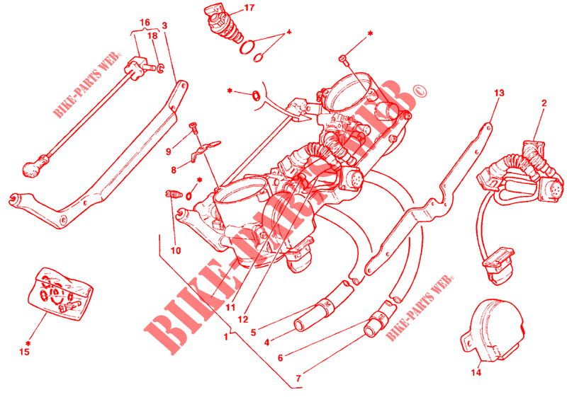 DROSSELKOERPER für Ducati 748 SPS 1998