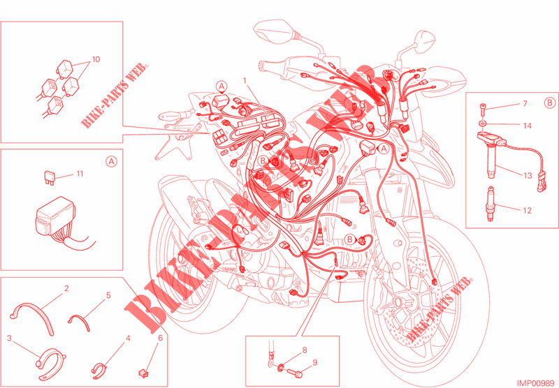 KABELBAUM ELEKTRIC für Ducati Hypermotard 939 2018