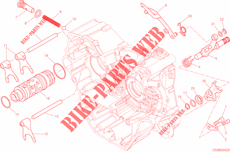 GETRIEBE SCHALT für Ducati Hypermotard 939 SP 2017